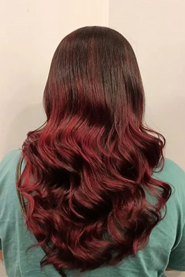 Maroon hair color